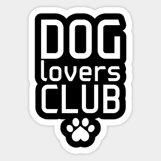 dog lovers club 2 Sticker